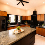 cocina de una villa en riviera maya